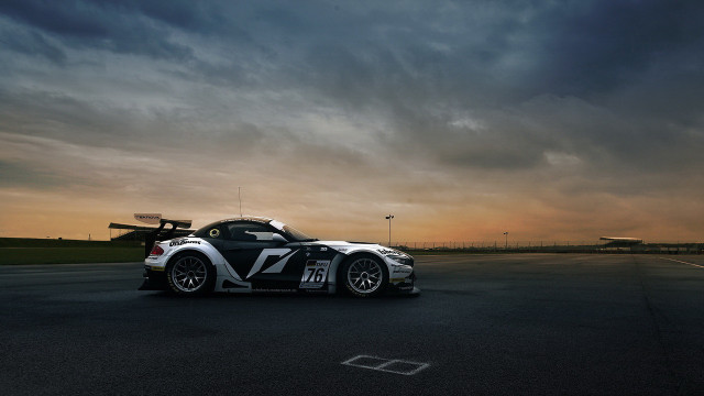 Car cloudy sunset matte cinematic free wallpaper for desktop - medium preview image