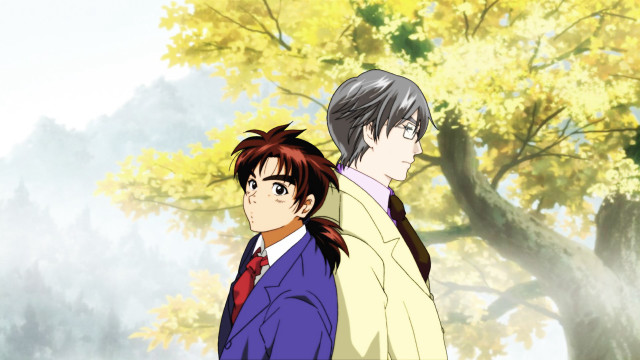 Man woman tree yellow leaves free wallpaper for desktop - medium preview image