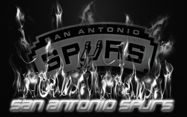 San antonio spurs logo black #7 free wallpaper for desktop - medium preview image