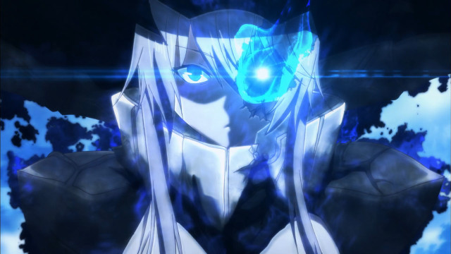 Anime character blue eyes white #2 free wallpaper for desktop - medium preview image