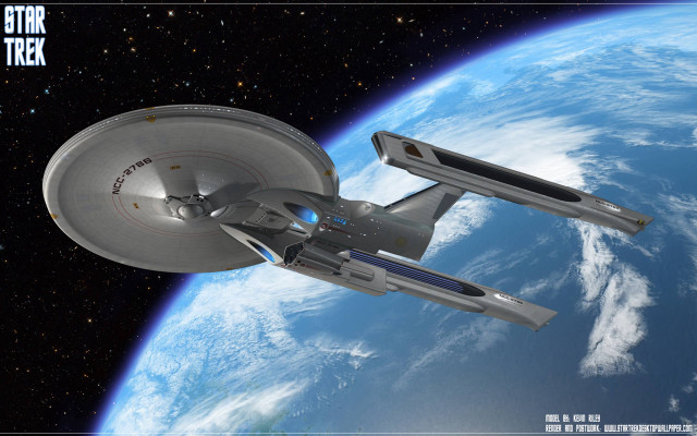 Star trek ship earth space free wallpaper for desktop - medium preview image