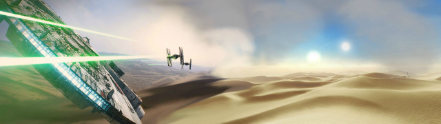 Star wars fighter desert matte free wallpaper for desktop - medium preview image