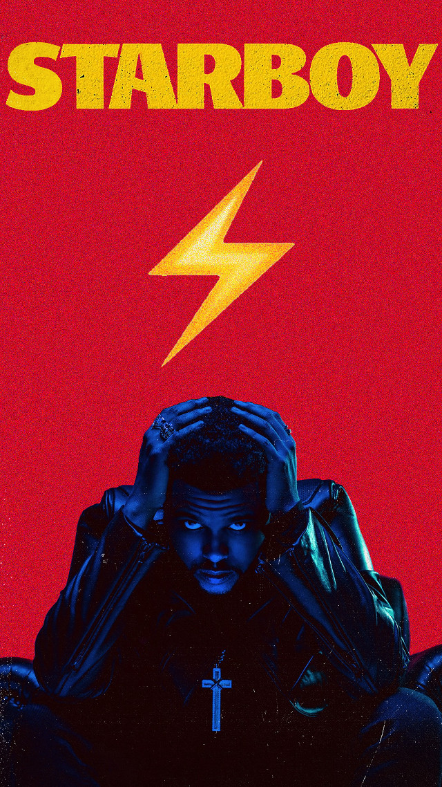 Man red background lightning symbol free wallpaper for mobile - medium preview image