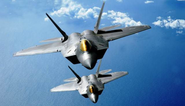 Fighter jets flying sky ocean free wallpaper for desktop - medium preview image