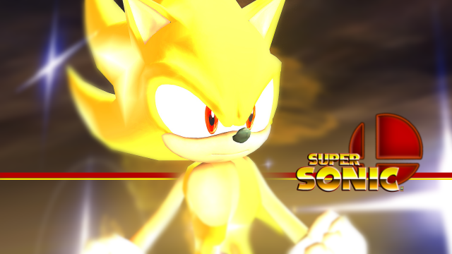 Yellow sonic character red white free wallpaper for desktop - medium preview image