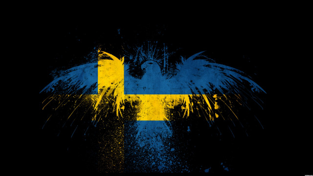 Flag cross bird flying black free wallpaper for desktop - medium preview image