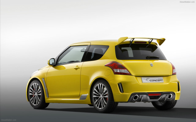 Yellow car surfboard roof back free wallpaper for desktop - medium preview image