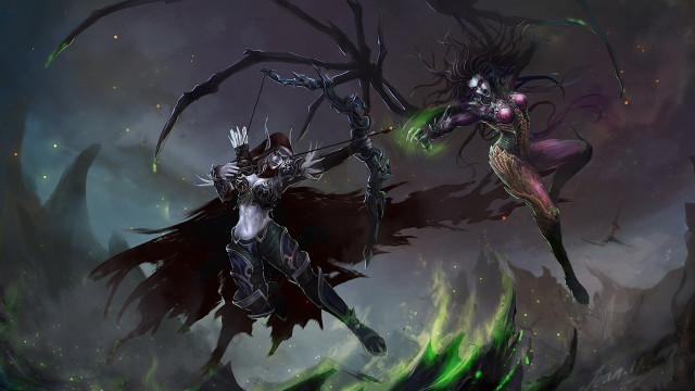Demonic women fantasy setting demon free wallpaper for desktop - medium preview image