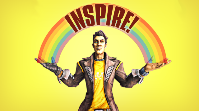 Man holding rainbow sign inspire free wallpaper for desktop - medium preview image