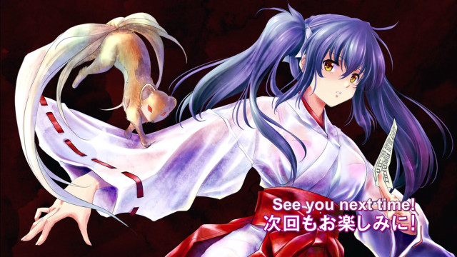 Woman kimono sword blue hair free wallpaper for desktop - medium preview image