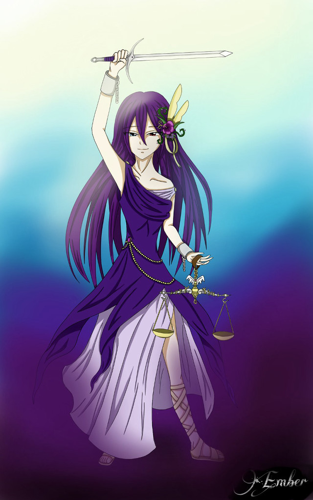 Woman purple dress holding sword #2 free wallpaper for mobile - medium preview image
