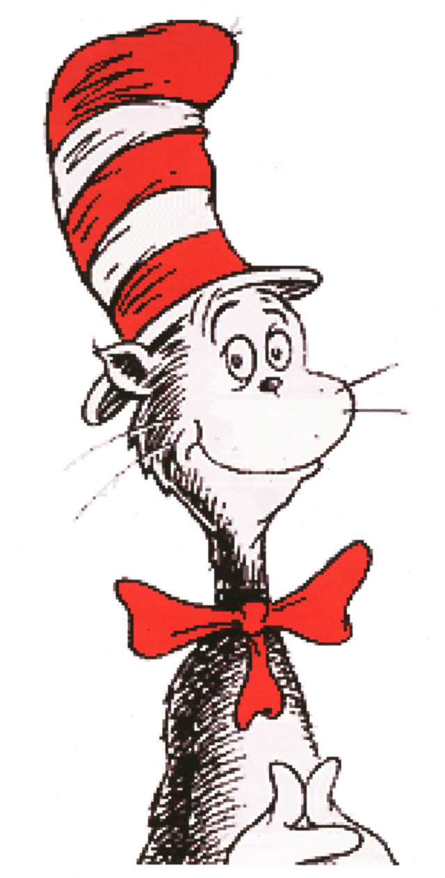 Cat in the hat red free wallpaper for mobile - medium preview image
