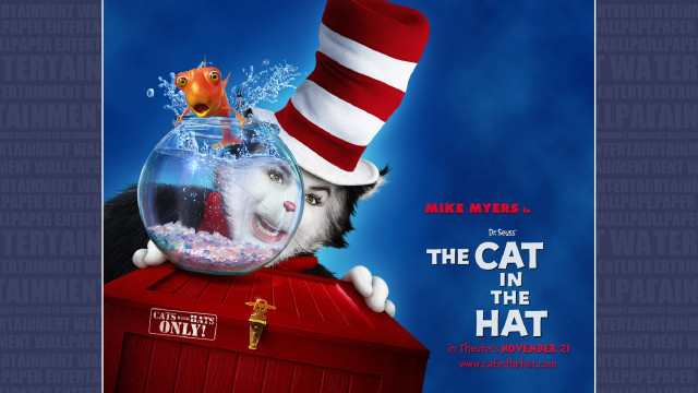 Cat hat movie poster fish free wallpaper for desktop - medium preview image