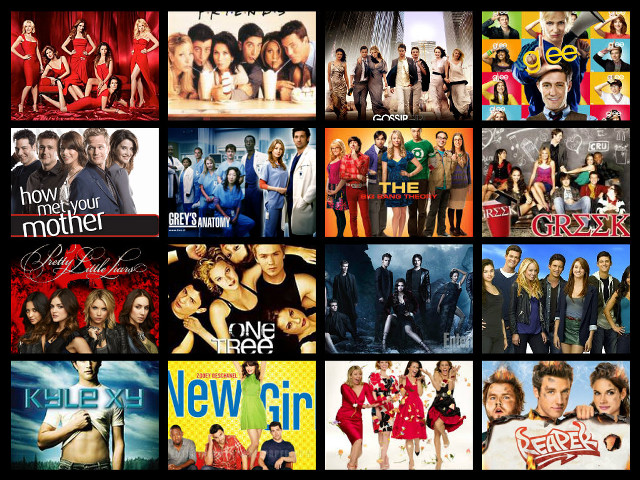 Tv shows collage past present free wallpaper for desktop - medium preview image