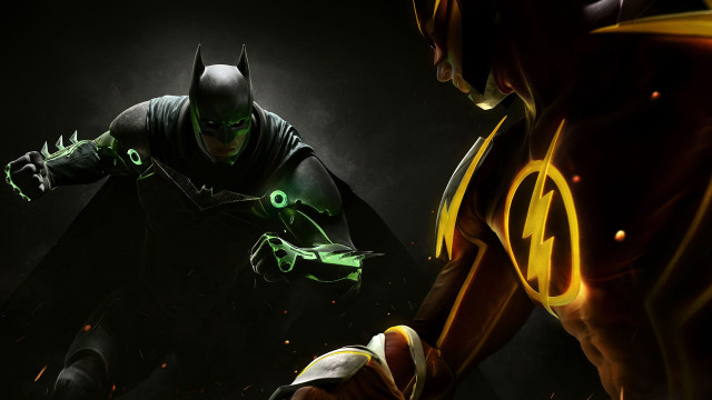Batman greenlantern darkroom blackbackground yellowgreenlight free wallpaper for desktop - medium preview image