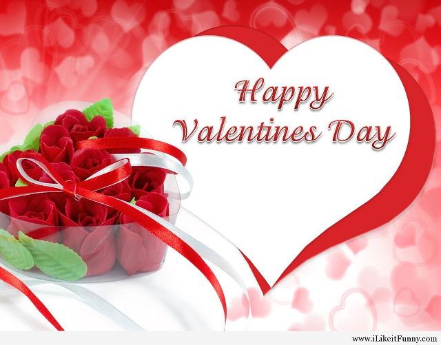 Bouquet roses vase heart valentines free wallpaper for desktop - medium preview image