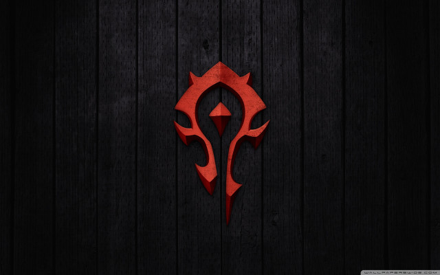 Red logo wooden wall dark #2 free wallpaper for desktop - medium preview image