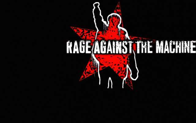 Rage machine logo red white free wallpaper for desktop - medium preview image