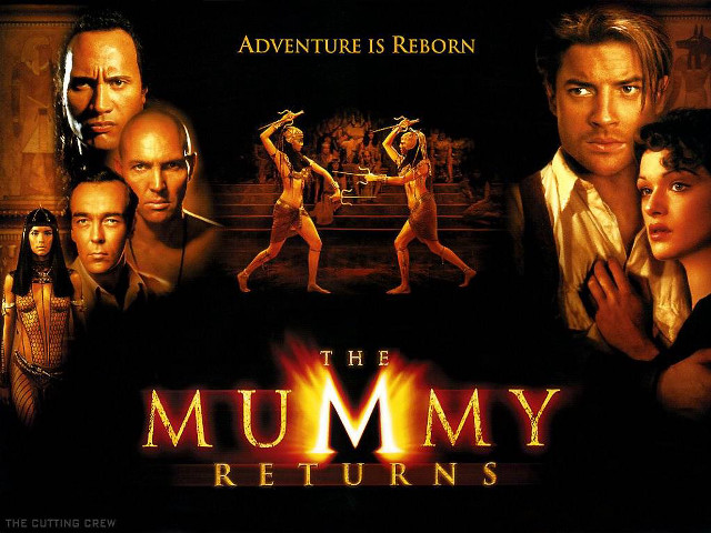 Mummy returns movie poster cast free wallpaper for desktop - medium preview image