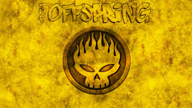 Yellow background skull flames toffsing free wallpaper for desktop - medium preview image