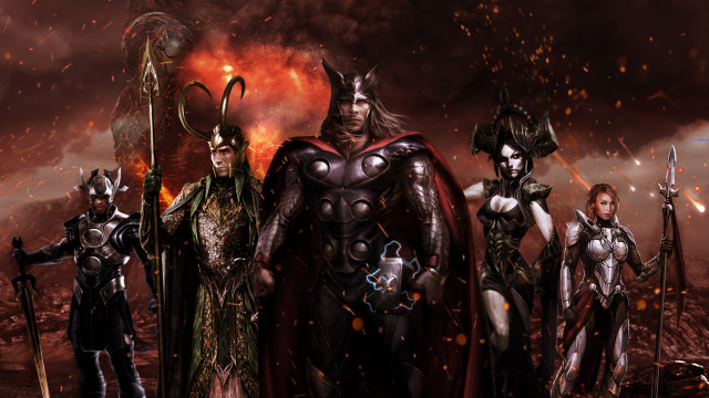 Costume party fire sky flames free wallpaper for desktop - medium preview image