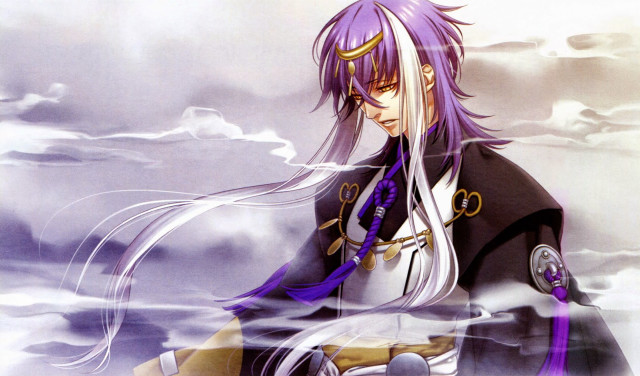 Man long hair purple cape free wallpaper for desktop - medium preview image