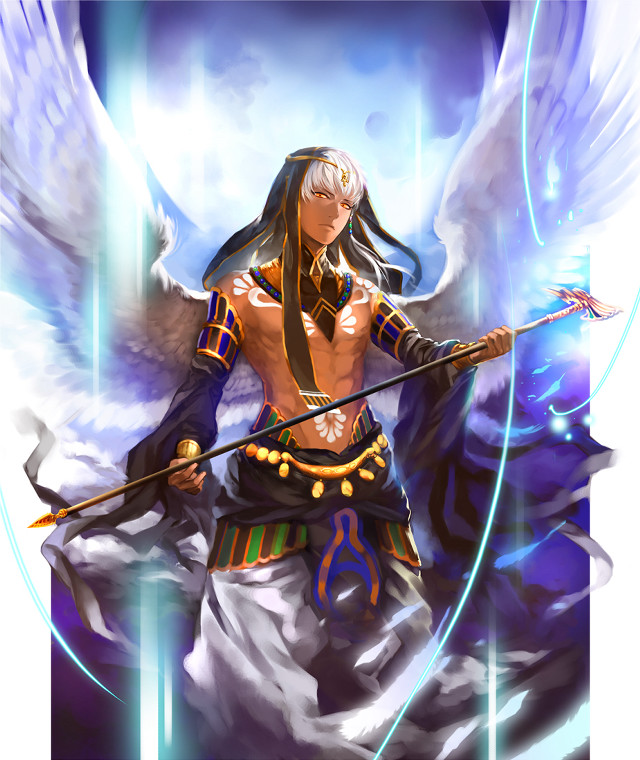 Divine angel wings sword halo free wallpaper for mobile - medium preview image
