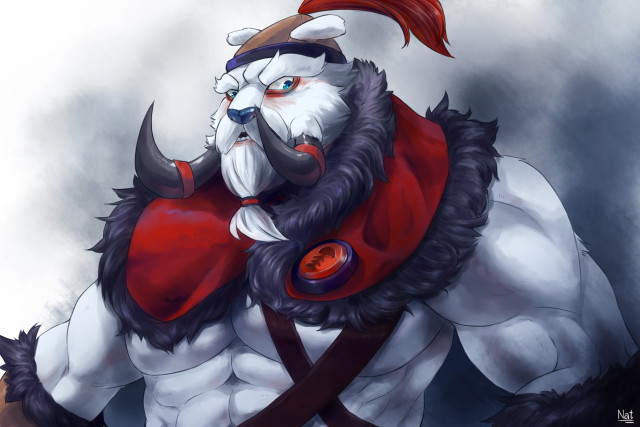 Cartoon character beard red hat free wallpaper for desktop - medium preview image