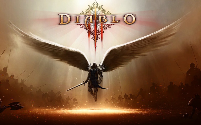 Man with wings and sword free wallpaper for desktop - medium preview image