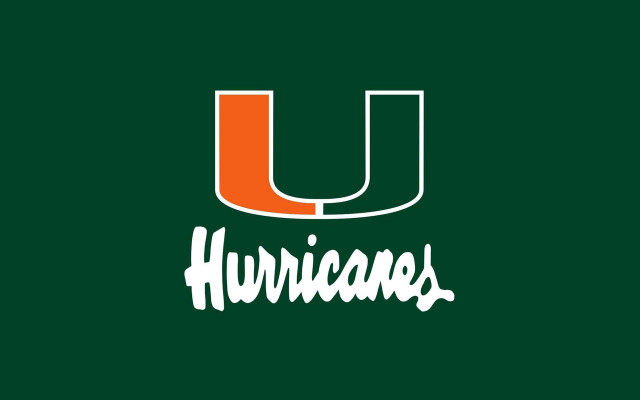 Green background hurricanes white orange free wallpaper for desktop - medium preview image