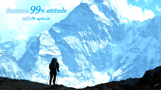 Mountain top sky quote person free wallpaper for desktop - medium preview image