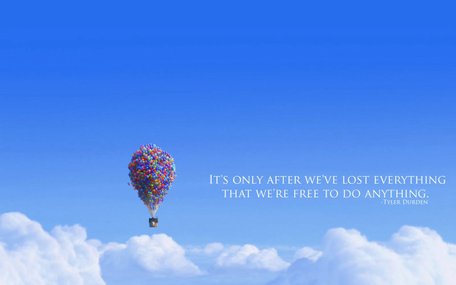 Hot air balloon quote sky free wallpaper for desktop - medium preview image