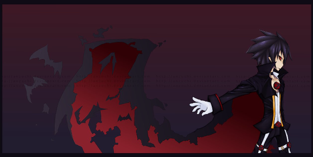 Black red man silhouette bat free wallpaper for desktop - medium preview image