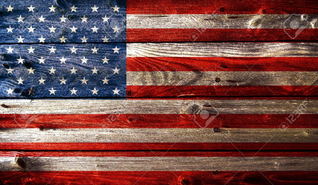 American flag painted wooden background free wallpaper for desktop - medium preview image