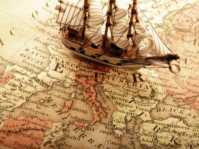 Model ship map europe asia free wallpaper for desktop - medium preview image