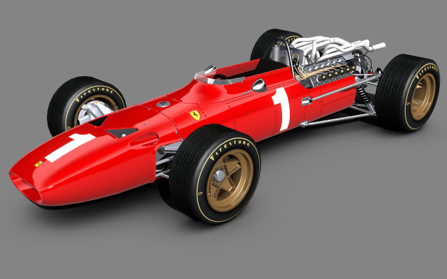 Red race car white stripe free wallpaper for desktop - medium preview image