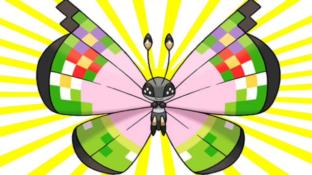 Colorful butterfly yellow sunburst pixel free wallpaper for desktop - medium preview image