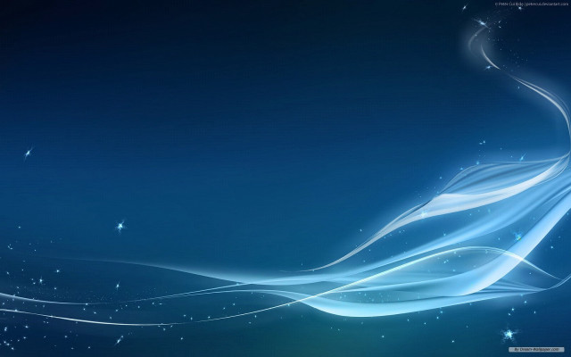 Blue background white swirl stars #4 free wallpaper for desktop - medium preview image