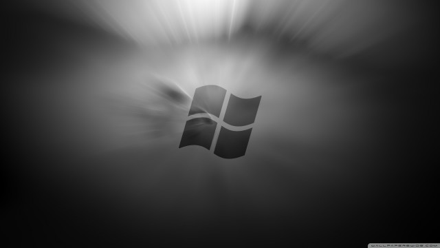 Windows logo dark light ambient free wallpaper for desktop - medium preview image