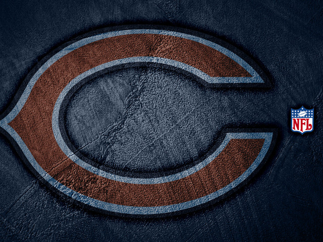 Chicago bears logo football background free wallpaper for desktop - medium preview image