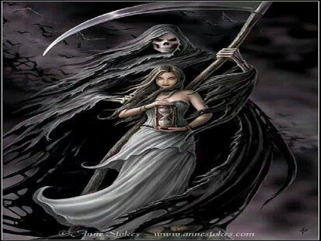 Woman sculler skeleton grimy grimace free wallpaper for desktop - medium preview image