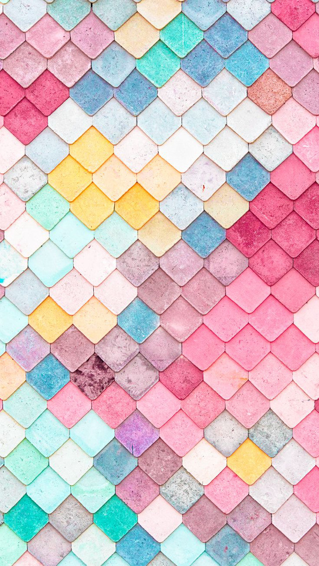 Colorful pattern tiles wall city #2 free wallpaper for mobile - medium preview image