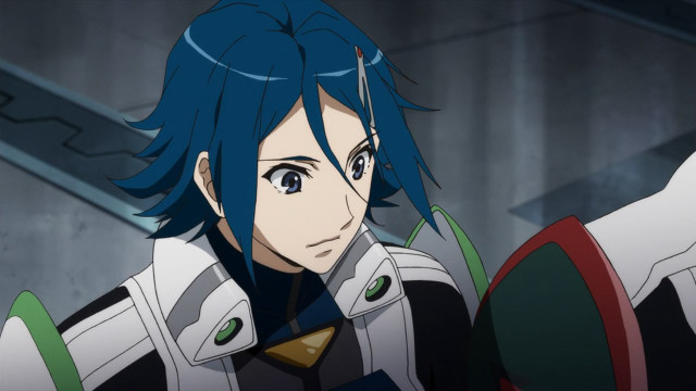 Blue hair man helmet jacket free wallpaper for desktop - medium preview image