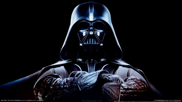 Darth vader dark background glowing free wallpaper for desktop - medium preview image