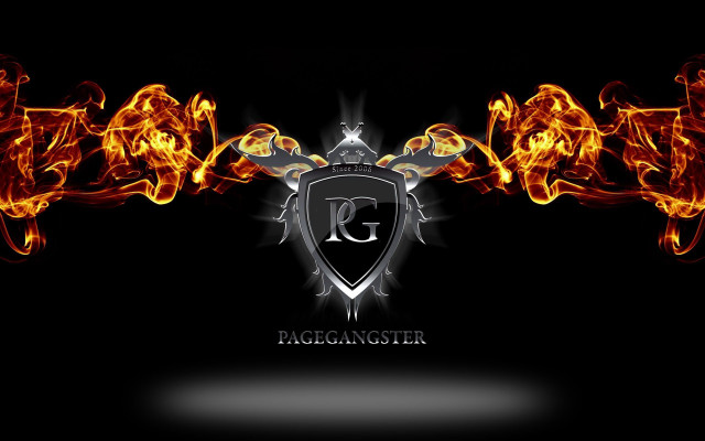 Black background fire shield magentitor free wallpaper for desktop - medium preview image