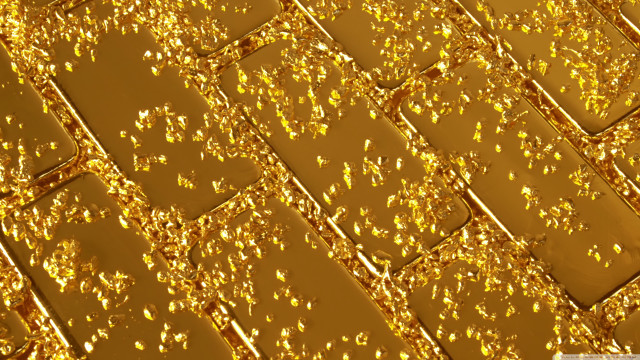 Gold tile gold flakes close free wallpaper for desktop - medium preview image