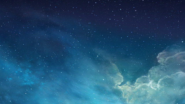 Blue sky stars clouds night free wallpaper for desktop - medium preview image