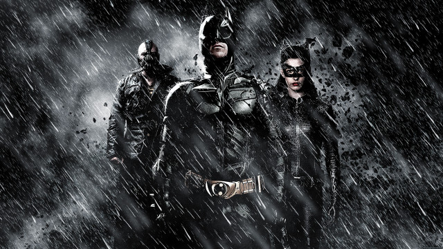 Dark knight rises batman catwoman free wallpaper for desktop - medium preview image