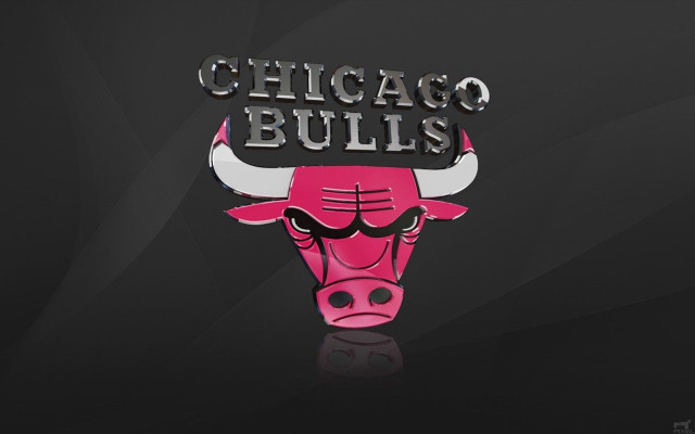 Chicago bulls logo black background #9 free wallpaper for desktop - medium preview image