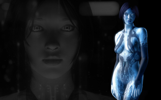 Blue skin woman hologram dark free wallpaper for desktop - medium preview image